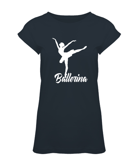 Tisho - Balerin - Ballerina - Bale - Ballet - V3 Füme Kadın Tunik