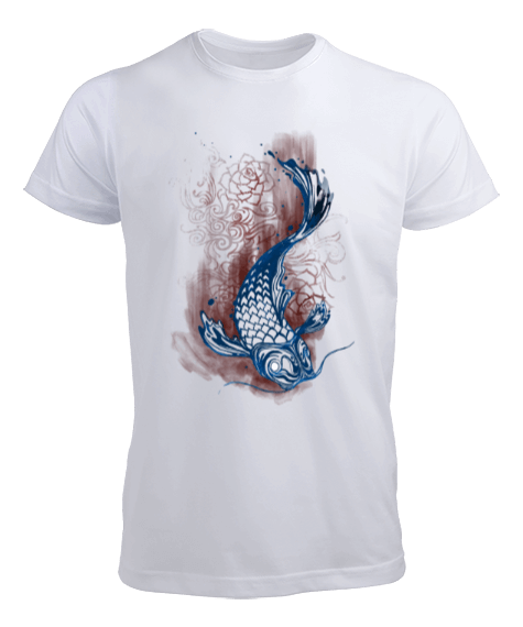 Tisho - Balık Tasarımlı Erkek Tişört