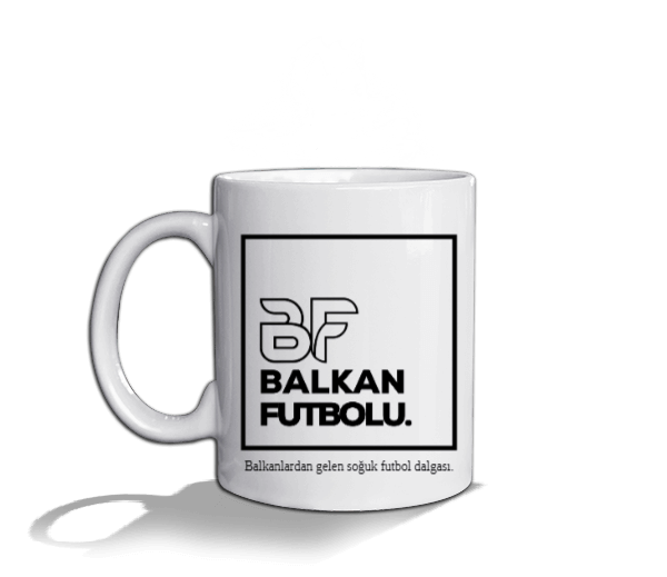 Tisho - Balkan Futbolu Serisi Beyaz Kupa Bardak