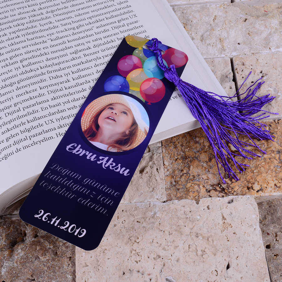 Tisho - Balon Detaylı Doğum Günü Kitap Ayracı