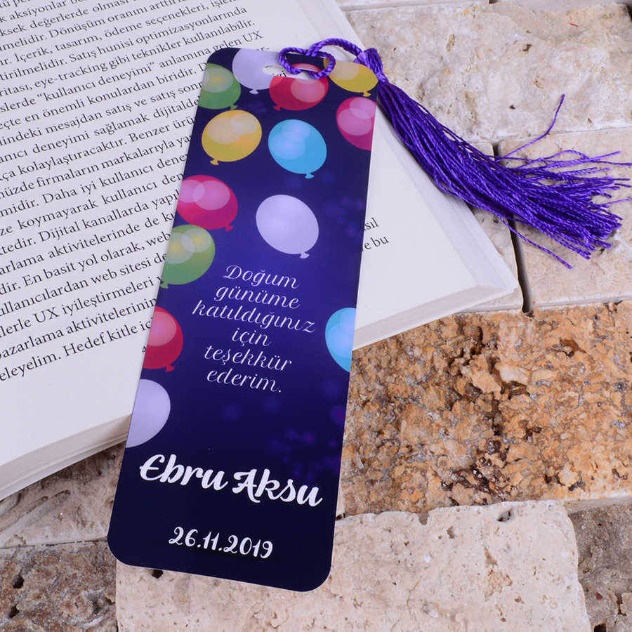 Tisho - Balon Detaylı Kitap Ayracı