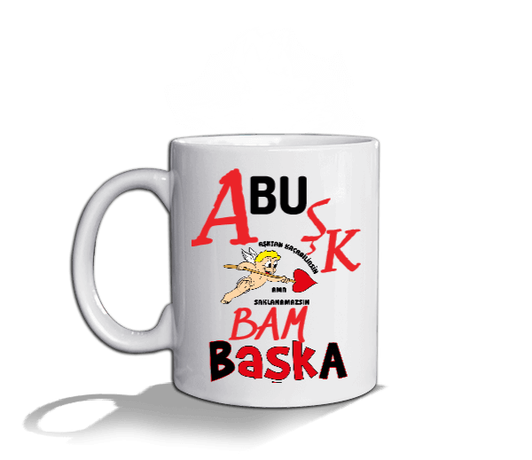 Tisho - BAM BAŞKA Beyaz Kupa Bardak