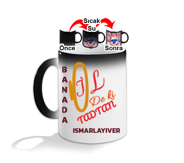 Tisho - BANA DA O DİL DEKİ TADTAN ISMARLAYIVER Sihirli Kupa Bardak