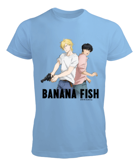 Tisho - Banana Fish Anime Tasarım Baskılı Erkek Tişört