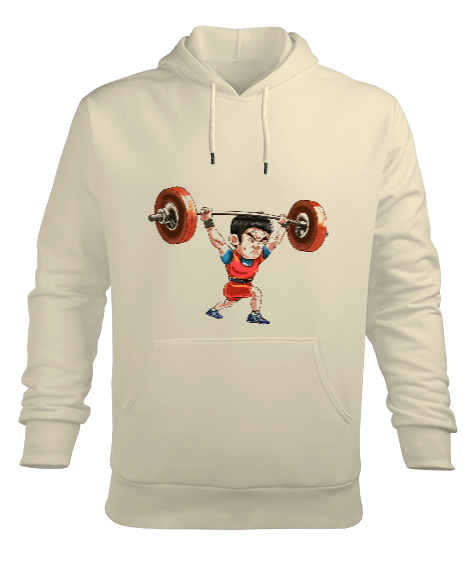 Tisho - BARBELL Erkek Kapüşonlu Hoodie Sweatshirt