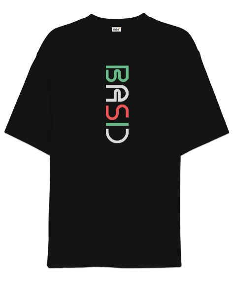 Tisho - Basic Fall Siyah Oversize Unisex Tişört
