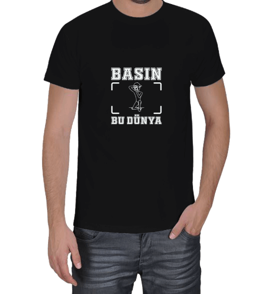 Tisho - Basın Bu Dünya - 3 Erkek Tişört