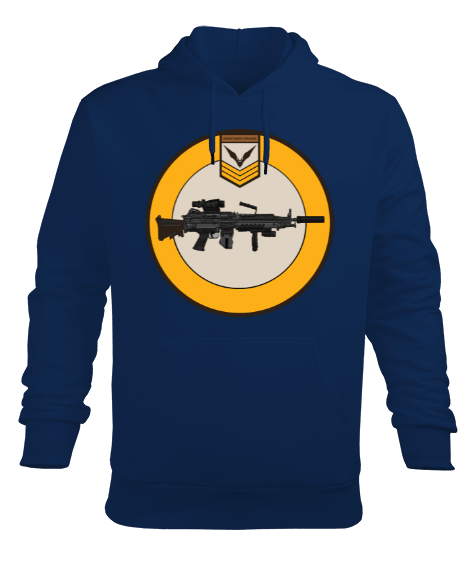 Tisho - Başkent Airsoft Topluluğu Erkek Kapüşonlu Hoodie Sweatshirt