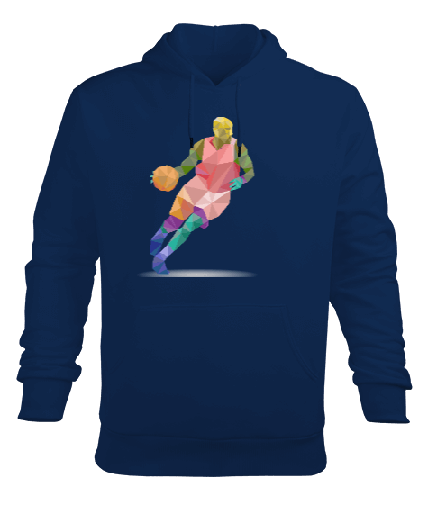 Tisho - Basketball Erkek Kapüşonlu Hoodie Sweatshirt