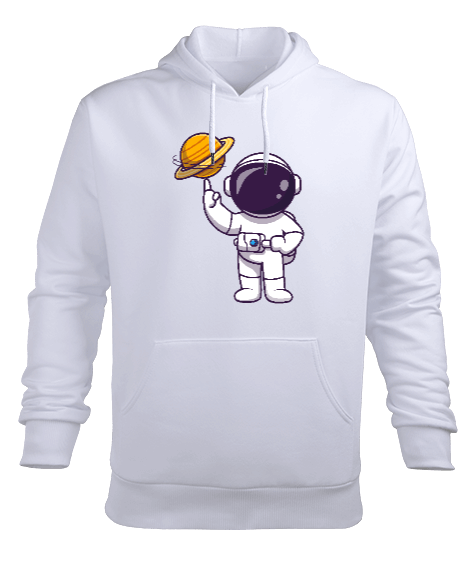 Tisho - Basketball Player Astronaut Erkek Kapüşonlu Hoodie Sweatshirt