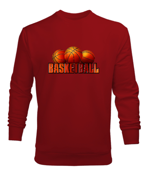 Tisho - Basketbol - Basketball Kırmızı Erkek Sweatshirt
