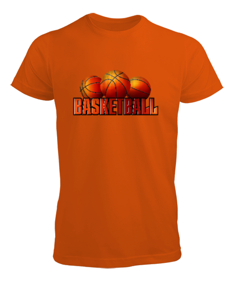 Tisho - Basketbol - Basketball Turuncu Erkek Tişört