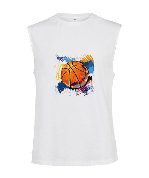 Tisho - basketbol baskılı Kesik Kol Unisex Tişört