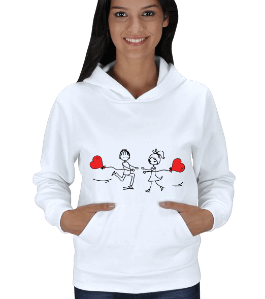 Tisho - Baskılı sweatshirt Kadın Kapşonlu