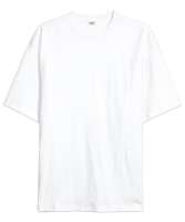 BASKISIZ Beyaz Oversize Unisex Tişört - Tisho