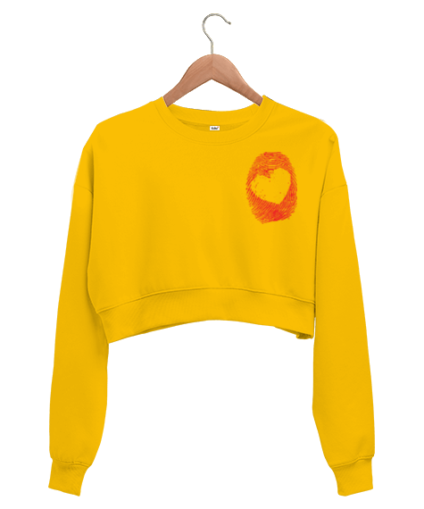 Tisho - Bayan tshirt Kadın Crop Sweatshirt