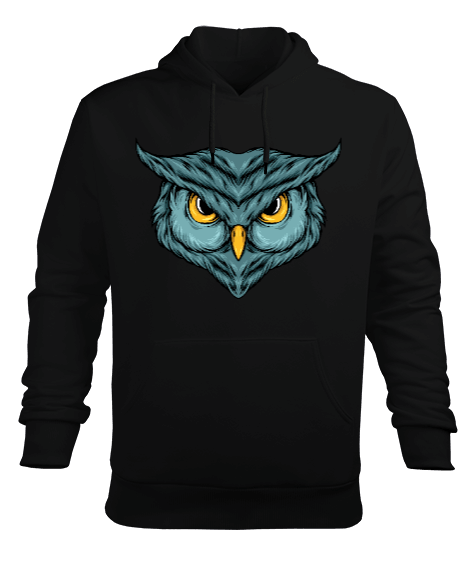 Tisho - Baykuş Erkek Kapüşonlu Hoodie Sweatshirt