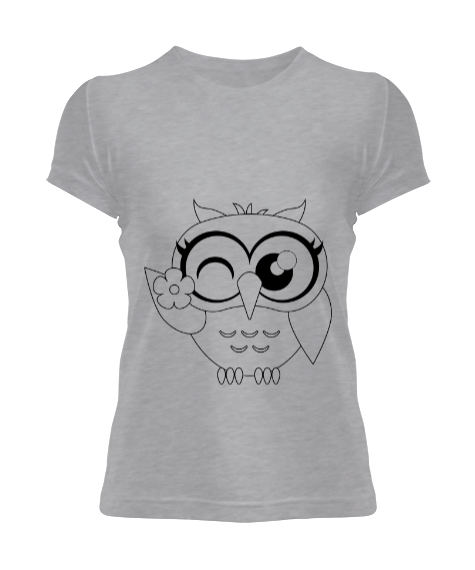 Tisho - Baykuşlu Kadın Tişört
