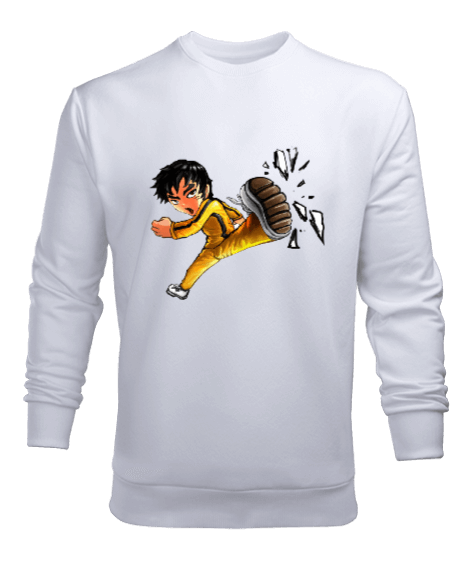 Tisho - BB006 - Bruce Lee Tekmesi Erkek Sweatshirt