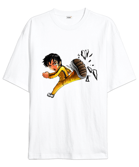 Tisho - BB006 - Bruce Lee Tekmesi Oversize Unisex Tişört