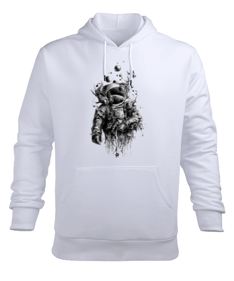 Tisho - BB009 - Astrofish Erkek Kapüşonlu Hoodie Sweatshirt