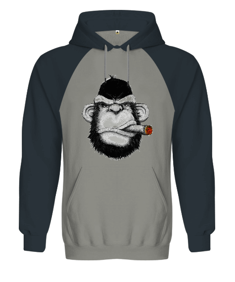 Tisho - BB010 - Goril Orjinal Reglan Hoodie Unisex Sweatshirt