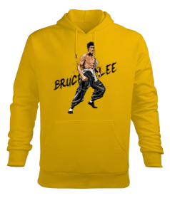 Tisho - BB011 - Bruce Lee Erkek Kapüşonlu Hoodie Sweatshirt
