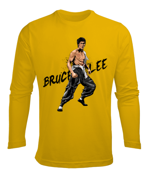 Tisho - BB011 - Bruce Lee Erkek Uzun Kol Yazlık Tişört