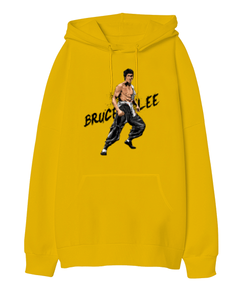 Tisho - BB011 - Bruce Lee Oversize Unisex Kapüşonlu Sweatshirt