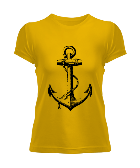 Tisho - BB012 Anchor Tasarım Kadın Tişört