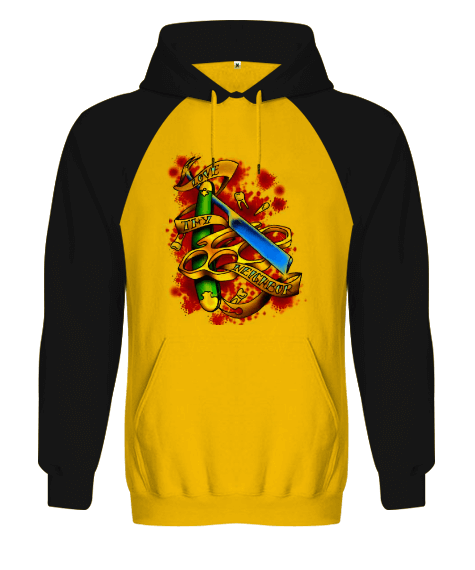 Tisho - BB015 - Razor Orjinal Reglan Hoodie Unisex Sweatshirt