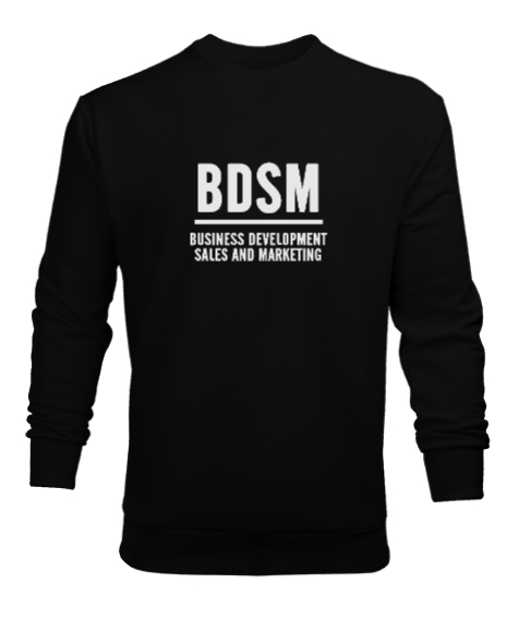 Tisho - BDSM 2 Siyah Erkek Sweatshirt