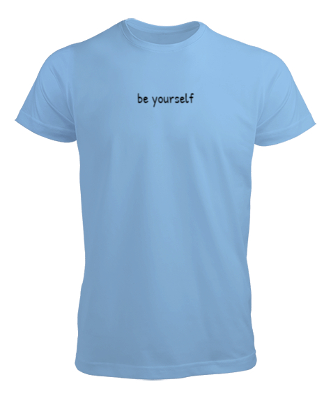 Tisho - Be Yourself Buz Mavisi Erkek Tişört