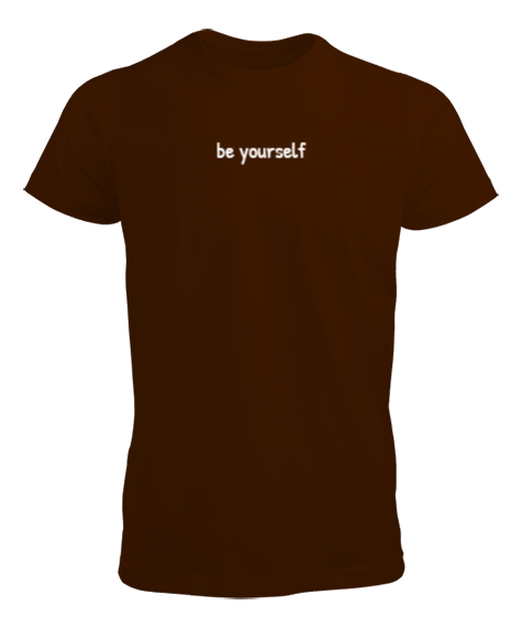 Tisho - Be Yourself Kahverengi Erkek Tişört