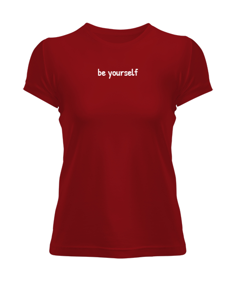Tisho - Be Yourself Kırmızı Kadın Tişört