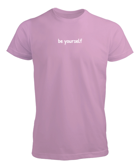 Tisho - Be Yourself Pembe Erkek Tişört