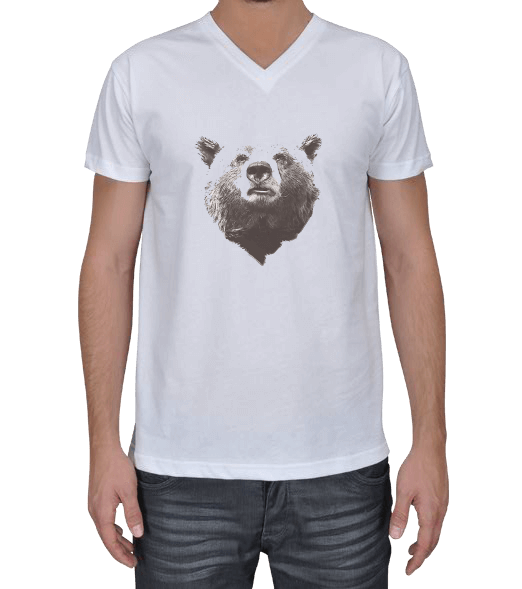 Tisho - Bear Erkek Basic V Yaka
