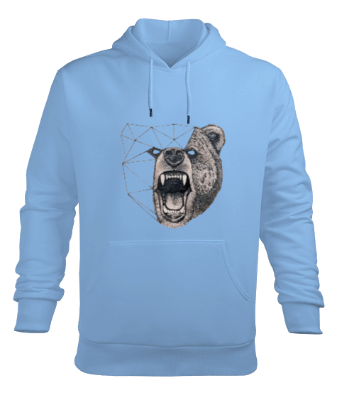 Tisho - BEAR Erkek Kapüşonlu Hoodie Sweatshirt