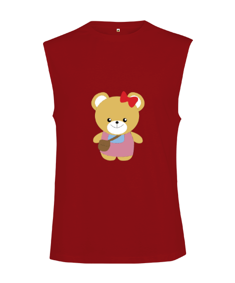 Tisho - Bear Kesik Kol Unisex Tişört
