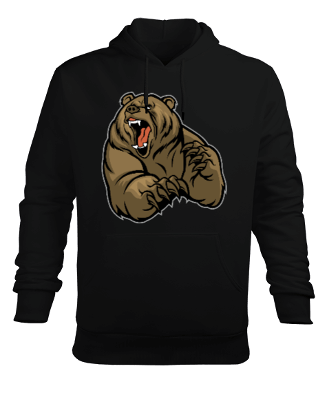Tisho - Bear T2 Erkek Kapüşonlu Hoodie Sweatshirt