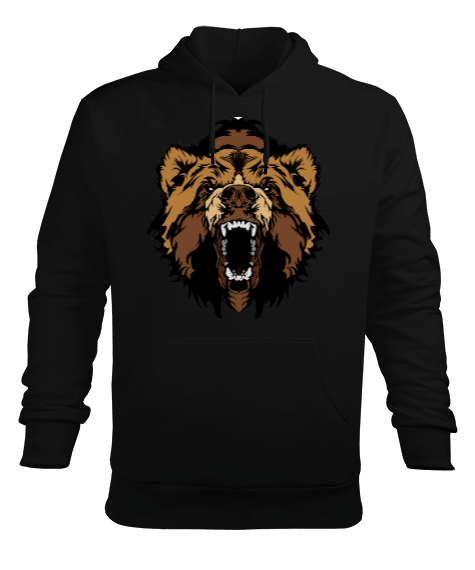 Tisho - Bear T3 Erkek Kapüşonlu Hoodie Sweatshirt