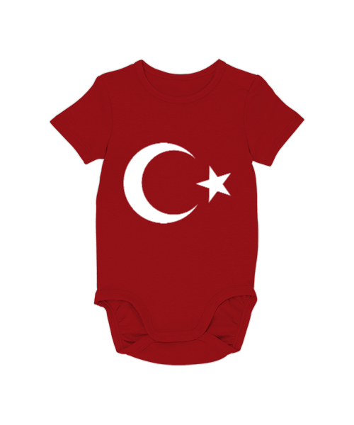 Tisho - bebek ay yıldız bayrak kırmızı Bebek Zıbını