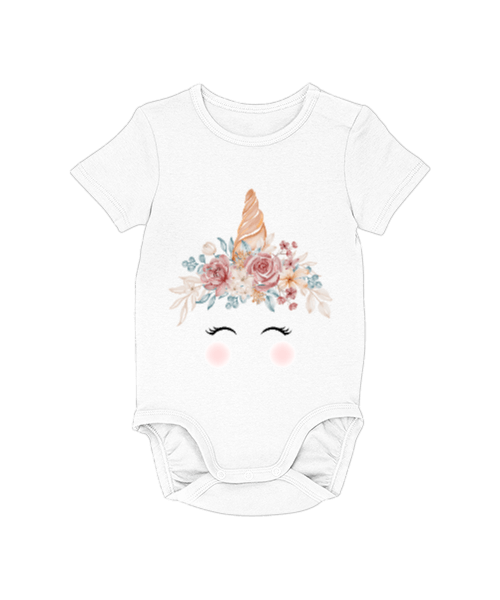 Tisho - bebek beyaz çiçek Bebek Zıbını