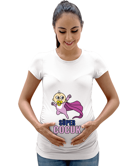 Tisho - Bebek Tasarımlı Kadın Hamile Tişört