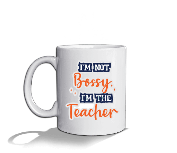 Ben patron değilim ben öğretmeni en iyi öğretmen hediyesi Beyaz Kupa Bardak