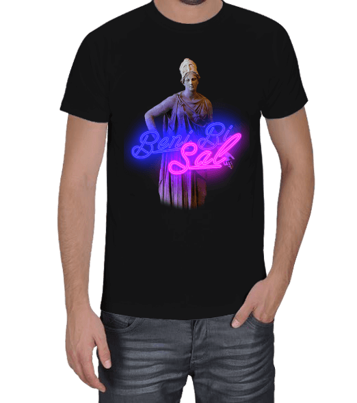 Tisho - Beni Bi Sal-neon tasarım Erkek Tişört