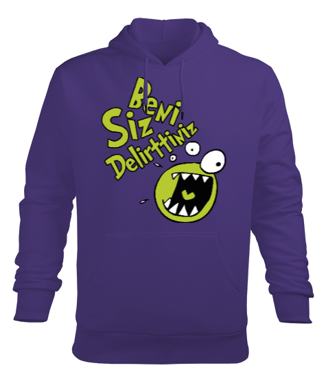 Tisho - Beni siz delirtiniz Erkek Kapüşonlu Hoodie Sweatshirt