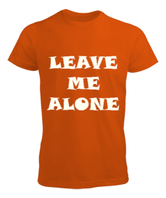 Beni yalnız bırak_Leave Me Alone_Turuncu Erkek Tişört - Thumbnail