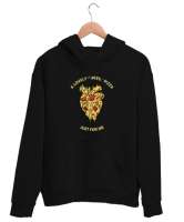 Benim için harika peynirli bir pizza Pizza ve fast food severler için özel tasarım kalpten kaşar ve Siyah Unisex Kapşonlu Sweatshirt - Tisho