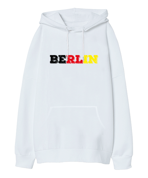 Tisho - Berlin Oversize Unisex Kapüşonlu Sweatshirt
